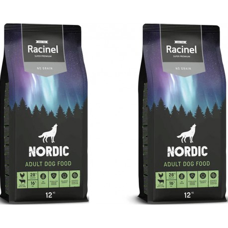 2 x 12 kg Racinel Dog Adult Lamb - Kornfri