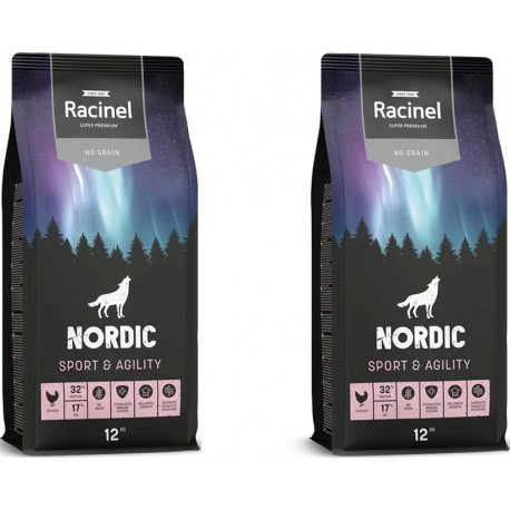 2 x 12 kg Racinel Dog Sport & Agillity - Kornfri